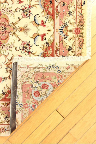 Tabriz Medallion Hand Knotted Wool Rug 207x150cm