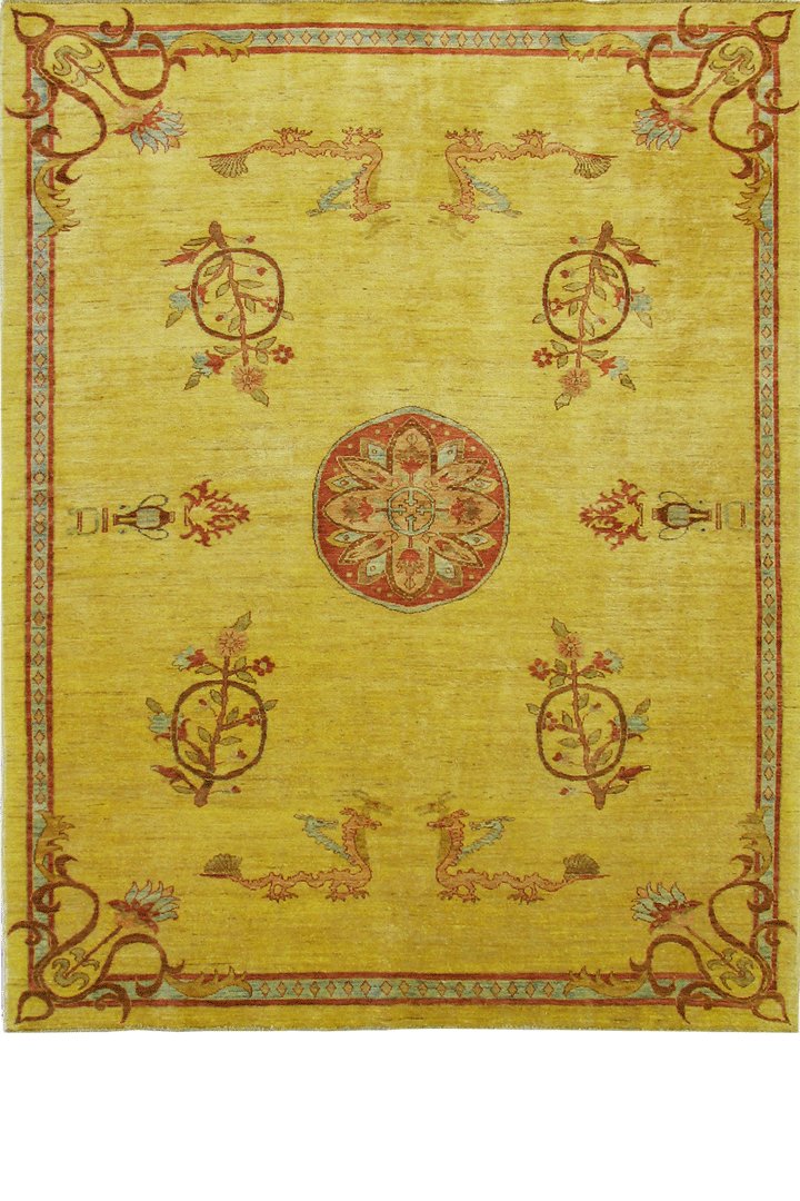 Tolidi Asian Style Abstract Hand Knotted  Wool 264x215cm